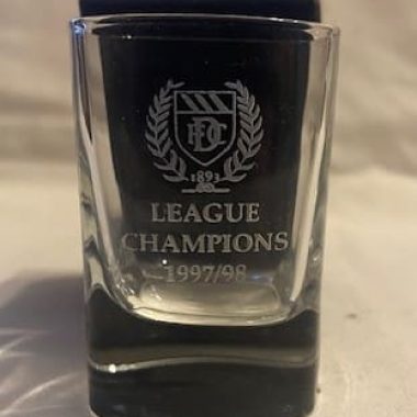 1997-98 League Champions shot glass