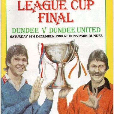 4. Dundee v Dundee Utd Scottish League Cup Final 06.12.1980 Yellow