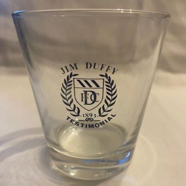 Jim Duffy Testimonial whisky glass