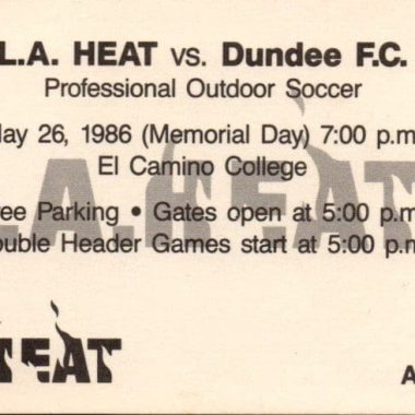 L.A. Heat v Dundee USA Tour 26.05.1986